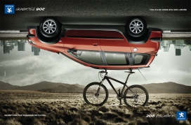 法国Peugeot标志商务运动型SUV汽车平面宣传广告