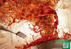 中国洗涤广告-碧浪洗衣粉平面宣传广告--挡得住