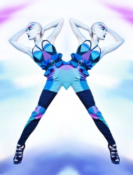 西班牙Silvestria时尚双胞胎人像摄影