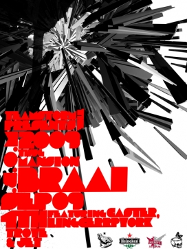 国外TeamStorm Thug Mansion Poster Design字体海报设计欣赏