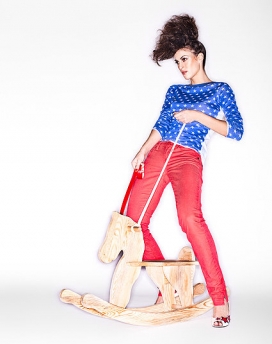 欧美Dana in Denim人像摄影