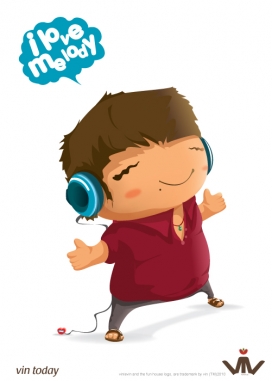 美国VIN ♥ TODAY可爱漂亮卡通人物形象设计欣赏