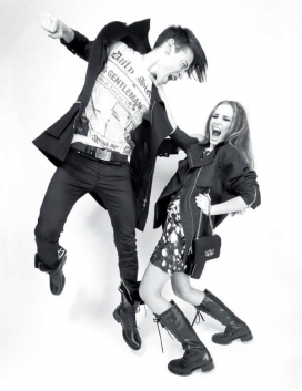 Black Glam & Rock`n Roll时尚黑白人像摄影