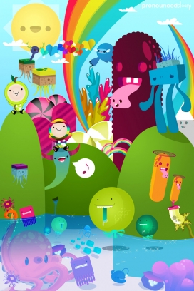 2010美国pronouncedyou五颜六色卡通插画作品展示