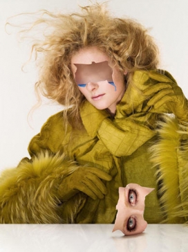 法国Dimitri Daniloff撕掉的面具创意摄影