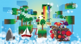 美国icickle六一儿童节插画作品