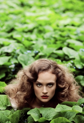 法国Jardin漂亮女人公园人像摄影