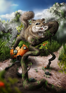 分享九张芬兰ouwEnz艺术数字插画设计欣赏