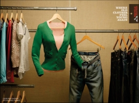 欧美Recycle Boutique创意衣架服饰广告