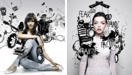 巴西Doug Alves道格阿尔维斯插画家设计师：纹理混合，图画，拼贴画和自然元素插画