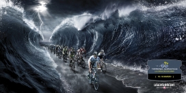 ２０１０国外获奖创意广告欣赏－暴风雨的自行车比赛