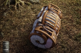 国外Karana Travelgear户外居住被套钢床平面广告-Steel Bed