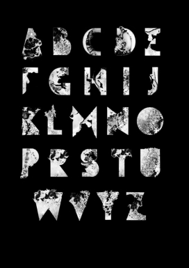 欧美Materia Typo腐蚀的字体