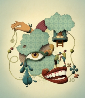 意大利米兰Leandro Lima亚历Trochut当代插画欣赏