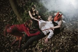 法国Forestory傍晚野外模拟偷情漂亮艺术摄影