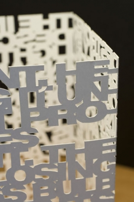 国外Typo Lamp漂亮雕刻立体字设计