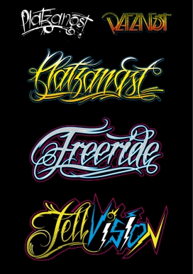 欧美 GM collective 插画师：Typography