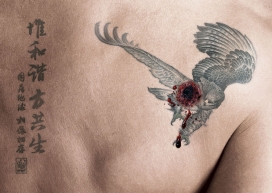 世界自然基金会WWF老鹰纹身平面创意--得到的伤害