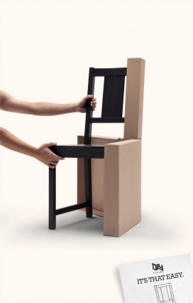 欧美DIY Living便捷家居家具平面广告-它是那么容易