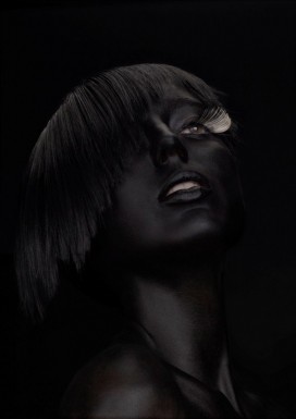 北美洲彩妆大师fayette caroline：黑色魅影