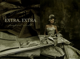 国外Extra, Extra Paper Doll报纸娃娃女性摄影