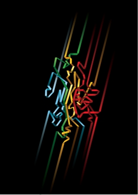 墨西哥Nike T-shirt: Type耐克T恤动感方线