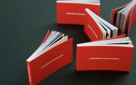 schneider+schumacher Minibroschüre漂亮红色主题企业宣传册设计