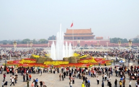 祖国2010国庆节天安门广场摄影欣赏-盛世牡丹-百花齐放