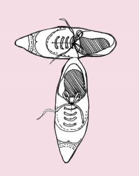 来自创意师TBWA Hunt Lascaris ：鞋子组合英文字母