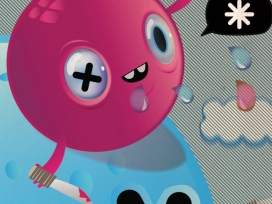 美国video game panic视频游戏恐慌插画表现