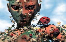 墨西哥Natural Plastic植物花草人像插画