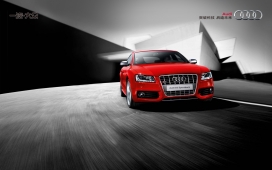 全新工艺风格-奥迪红色经典A5/S5 Sportback系列轿车高清壁纸欣赏下载