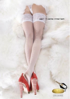 美国2010创意时尚美诱平面广告