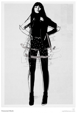 欧美New Bits速写人像插画