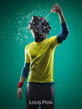 Louis路易斯纪念版手表头像创意广告