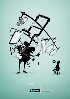 国外everyday永备牌电池平面广告-使生活更轻松