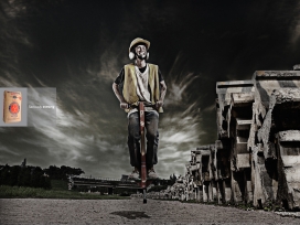 德国Heidelberg Tiga Roda Cement海德堡工业水泥平面广告-Seriously Strong认真强