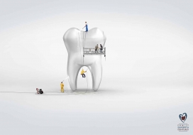 美国Clermont Family Dentistry & Dentures牙龈牙齿保护平面广告
