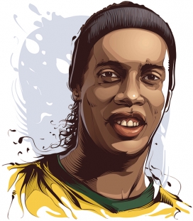 巴西Brazilian Sports Legends体育明星人像手绘插画