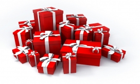 2011喜庆大红圣诞节礼物礼品包装盒
