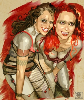 欧美Selected Works 1人像插画