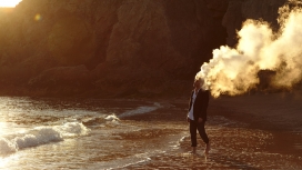 欧美BURNOUT SYNDROME男子火山人像