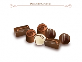 欧美Chocolate Illustrations美食巧克力