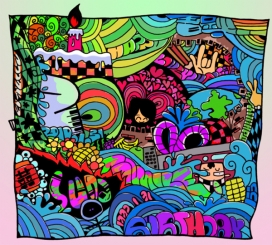 HAPPY BIRTHDAY MY HONEY插画欣赏