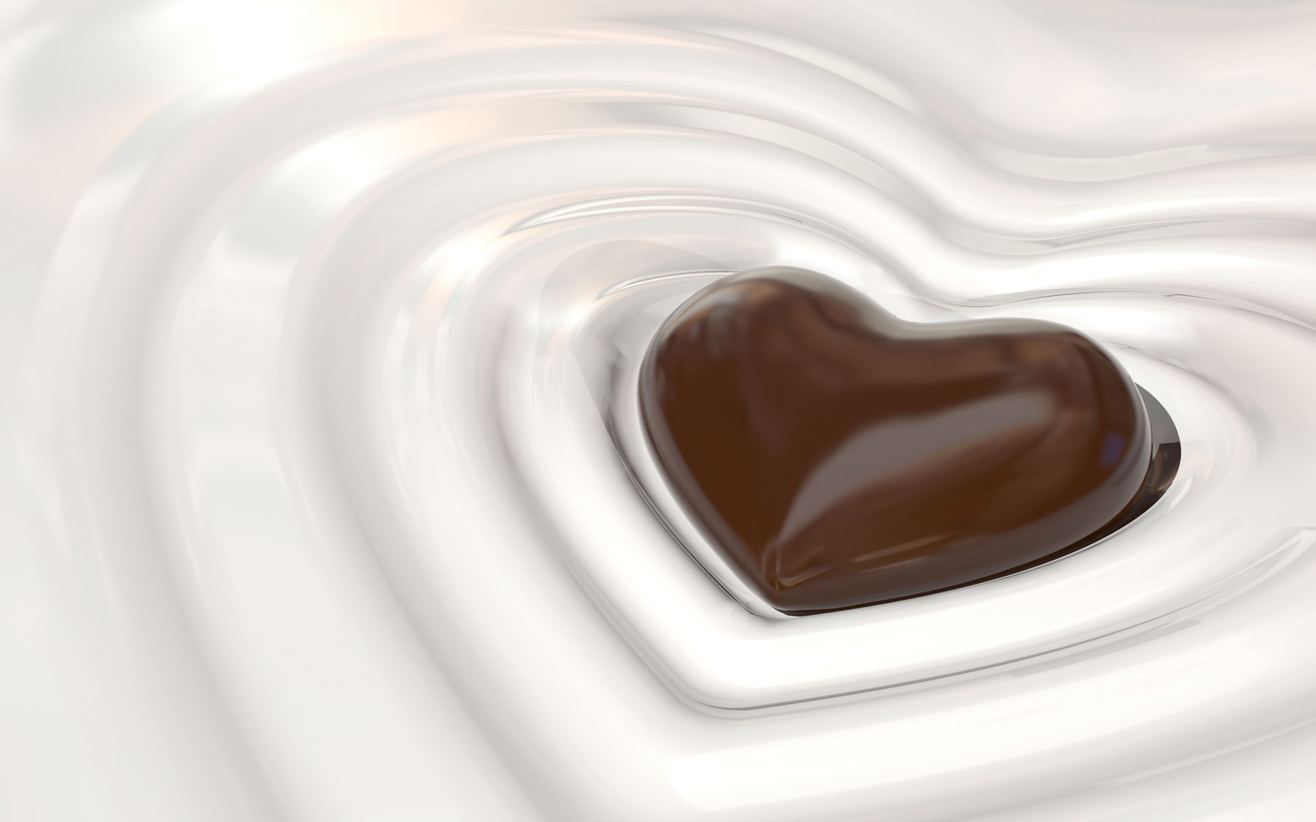 2011高清晰新年浪漫咖啡心形巧克力摄影图片