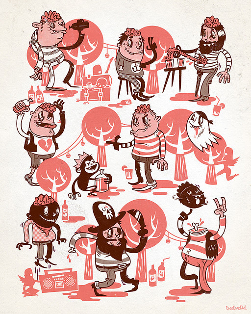 欧美personal illustrations卡通插画---酷图编号15