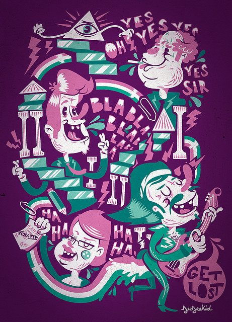 欧美personal illustrations卡通插画---酷图编号1