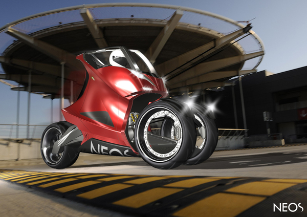 欧美工业Neos - Enclosed Motorbike and Modular Sidecar System三轮摩托车和模块化系统---酷图编号12
