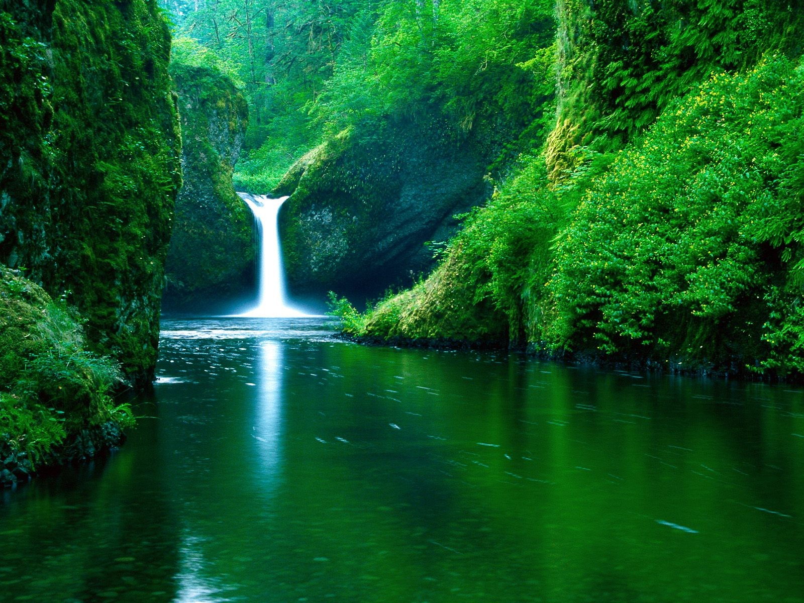 大自然美景山水瀑布高清壁纸-壁纸图片大全