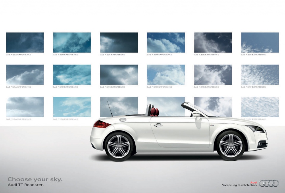 2011奥迪汽车平面广告-选择你的天空---酷图编号2